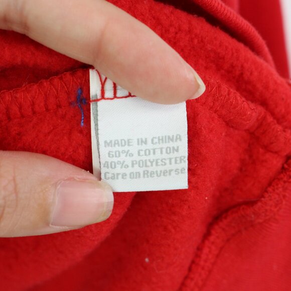 Wisconsin Script Graphic Crewneck Sweatshirt‎ Red Size S - Picture 4 of 5